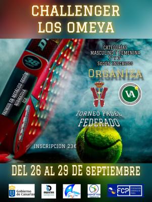 poster torneo CHALLENGER LOS OMEYA - ISLA DE LA PALMA