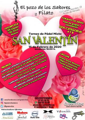 poster del torneo TORNEO MIXTO SAN VALENTIN