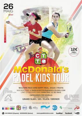 poster torneo McDONALD'S PADEL KIDS TOUR