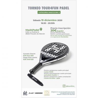 poster del torneo TORNEO TOUR4FUN PADEL 