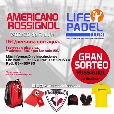 poster del torneo AMERICANO ROSSIGNOL