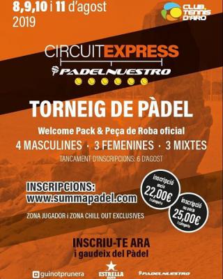 poster del torneo TORNEIG DE PADEL - CIRCUIT EXPRESS