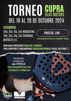 poster del torneo TORNEO CUPRA BLAU MOTORS