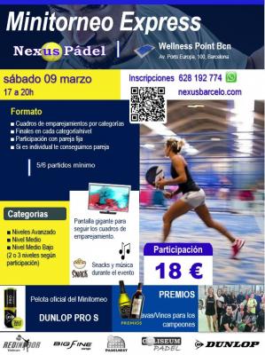 poster del torneo 💪🏼 MINITORNEO NEXUS PADEL !