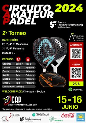 poster torneo 2º TORNEO CAP 2024 RAQUETAS DE MIJAS