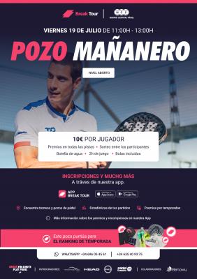 poster del torneo POZO MAÑANERO MADRID CENTRAL PADEL