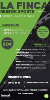 poster del torneo TORNEO PADELMANIA