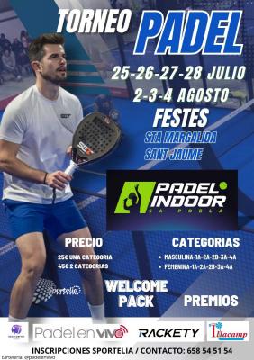 poster torneo TORNEO PADEL INDOOR SA POBLA