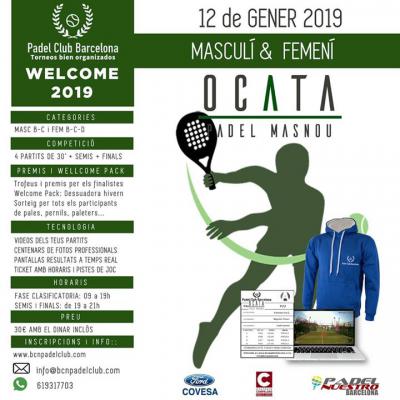 poster del torneo TORNEIG WELCOME 2019