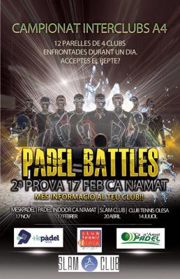 poster del torneo 2ª PROVA PADEL BATTLES