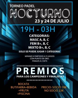 poster del torneo TORNEO NOCTURNO