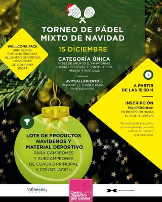 poster del torneo TORNEO MIXTO DE NAVIDAD