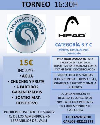 poster del torneo TORNEO DE PADEL