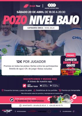 poster del torneo POZO NIVEL BAJO MADRID CENTRAL PÁDEL