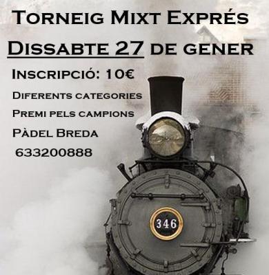 poster del torneo TORNEIG MIXT EXPRÉS