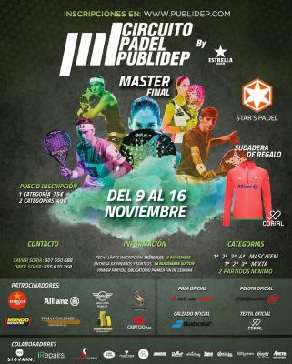 poster del torneo MASTER FINAL CIRCUITO PUBLIDEP