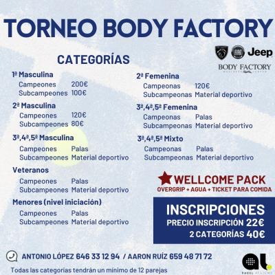 poster del torneo BODY FACTORY ALGECIRAS