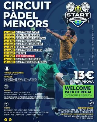 poster del torneo CIRCUIT PADEL MENORS START PADEL