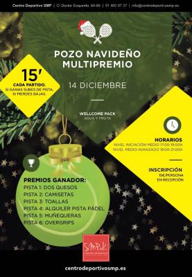 poster torneo POZO NAVIDEÑO MULTIPREMIO CENTRO DEPORTIVO SMP