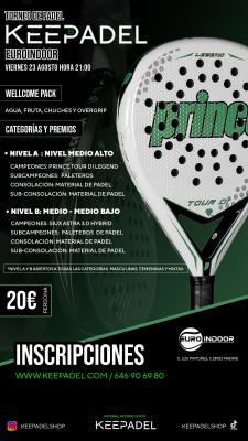 poster torneo TORNEO KEEPADEL & EUROINDOOR