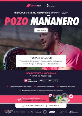 poster del torneo POZO MAÑANERO NIVEL ABIERTO VIM PADEL