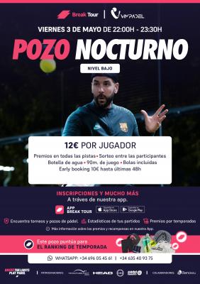 poster del torneo POZO NOCTURNO VIM PADEL