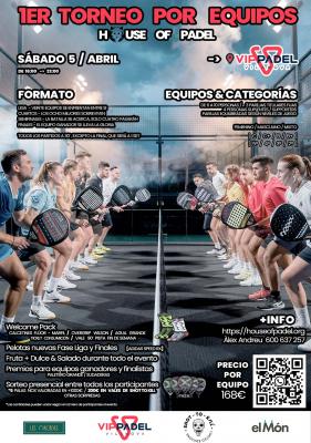 poster del torneo 1ER TORNEO POR EQUIPOS - CLASH OF PADEL!!!!