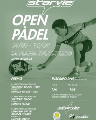 poster del torneo OPEN PADEL STARVIE