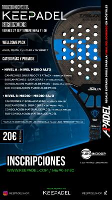 poster del torneo TORNEO KEEPADEL & EUROINDOOR