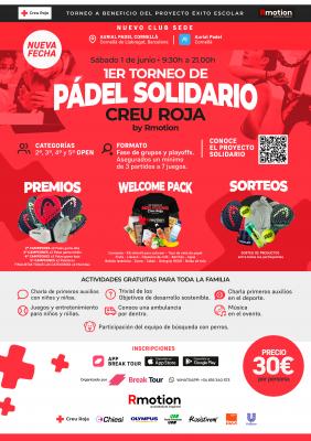 poster torneo 1ER TORNEO DE PÁDEL SOLIDARIO CREU ROJA BY RMOTION