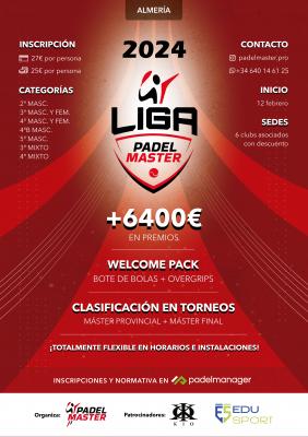 poster del torneo ALMERÍA LIGA PADEL MASTER