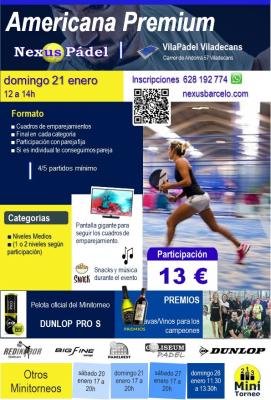 poster del torneo AMERICANA PREMIUM !!