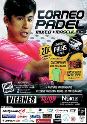 poster del torneo TORNEO PADEL MIXTO - MASCULINO