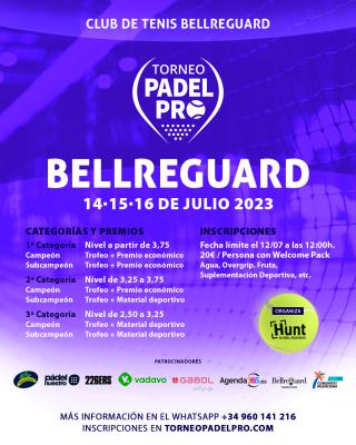 poster torneo II TORNEO BELLREGUARD PÁDEL PRO