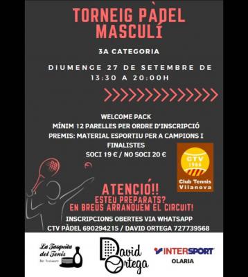 poster del torneo TORNEIG MASCULÍ