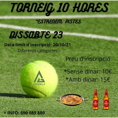 poster del torneo TORNEIG 10HORES