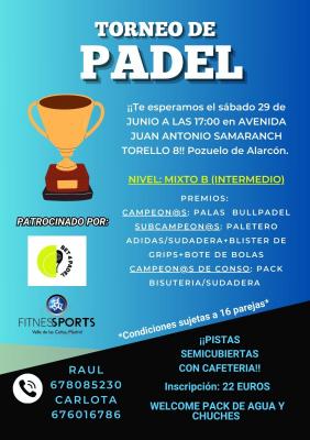 poster torneo TORNEO MIXTO BET4PADEL (NIVEL MEDIO)