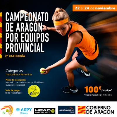 poster del torneo CAMPEONATO DE ARAGÓN POR EQUIPOS PROVINCIAL - 2ª CAT