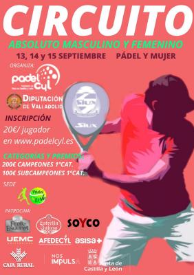 poster del torneo CIRCUITO PROVINCIAL DE VALLADOLID. SOYCO. PADEL LIVE