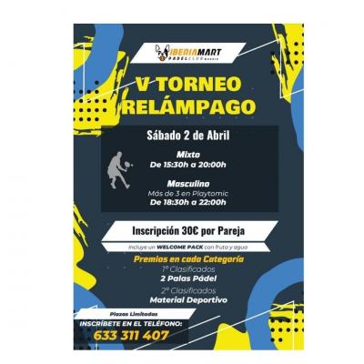 poster del torneo V TORNEO RELÁMPAGO