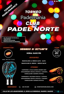 poster del torneo TORNEO PADELMANIACO