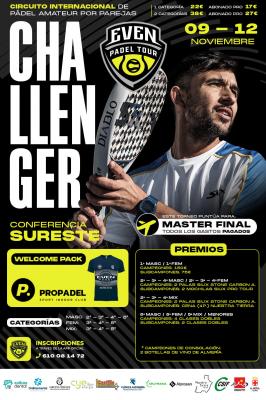 poster del torneo 1ER CHALLENGER PRO PADEL ALMERÍA, EVEN PADEL