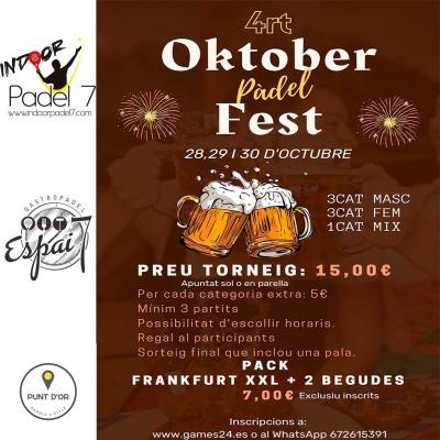 poster torneo 4RT OKTOBER PADEL FEST