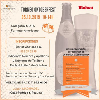 poster del torneo TORNEO OKTOBERFEST