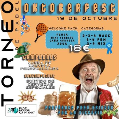 poster torneo TORNEO DE PÁDEL OKTOBERFEST