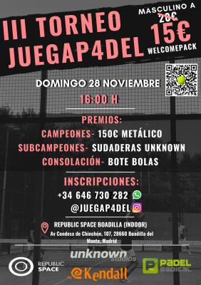 poster del torneo III TORNEO JUEGAP4DEL