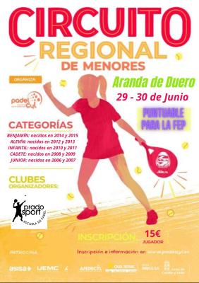 poster del torneo REGIONAL DE MENORES PUNTUABLE FEP