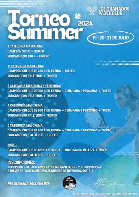 poster torneo TORNEO SUMMER 2024 LOS GRANADOS PUERTO BANUS