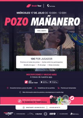 poster del torneo POZO MAÑANERO VIM PADEL