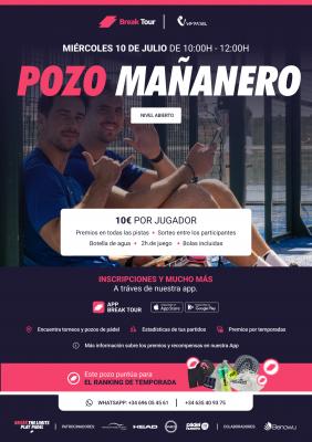 poster del torneo POZO MAÑANERO VIM PADEL